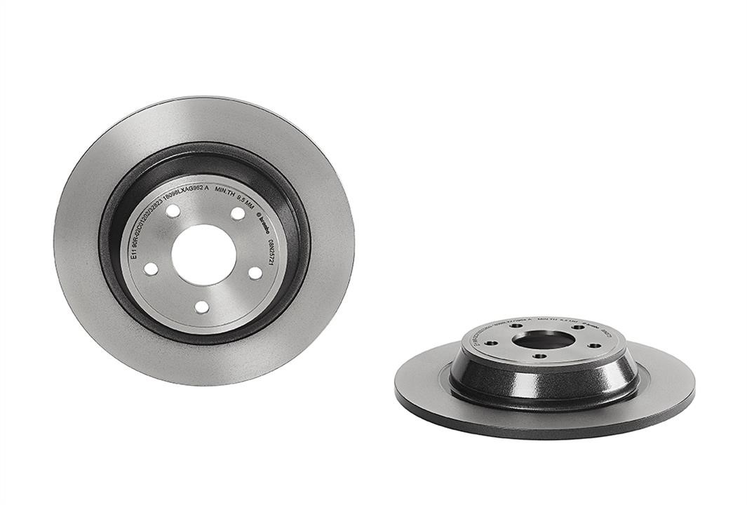Brembo 08.N257.21 Rear solid brake disc 08N25721 08N25721 Brembo Rear solid brake disc