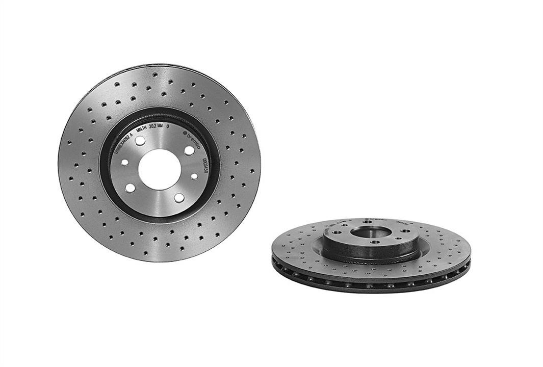 Brembo 09.C645.11 Ventilated brake disc with perforation 09C64511