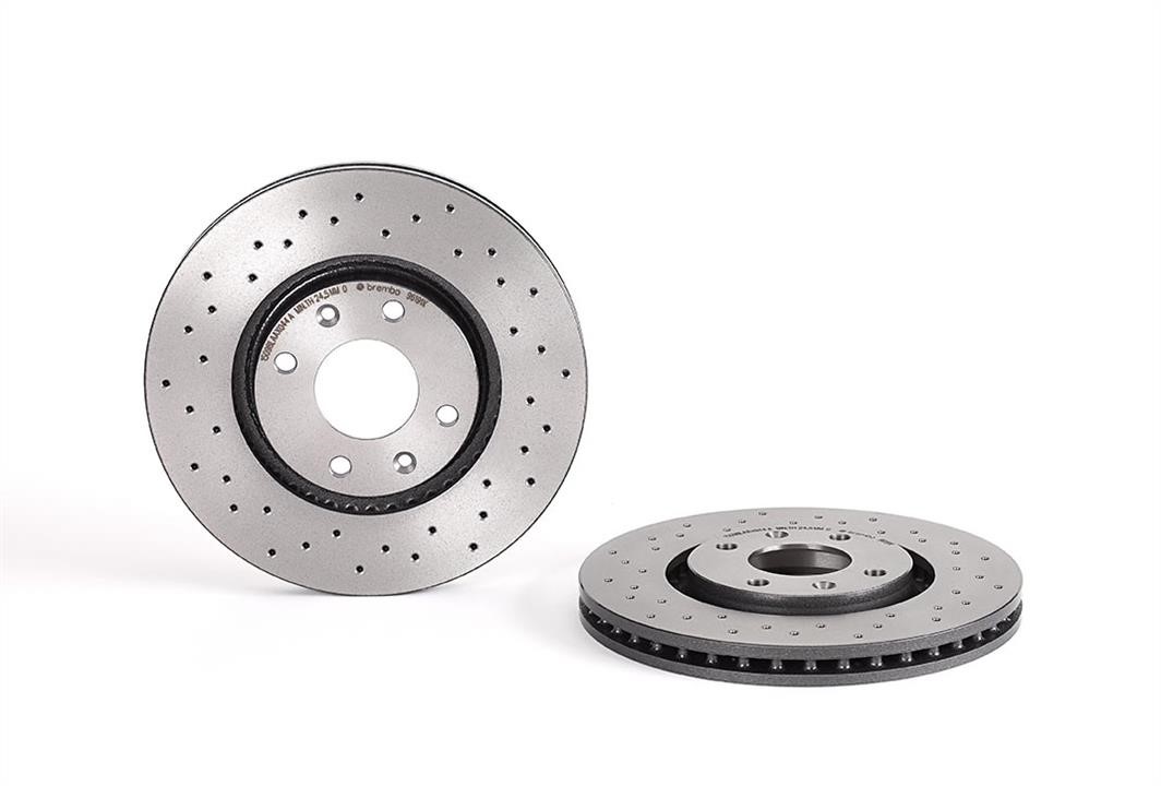 Brembo 09.9619.1X Ventilated brake disc with perforation 0996191X