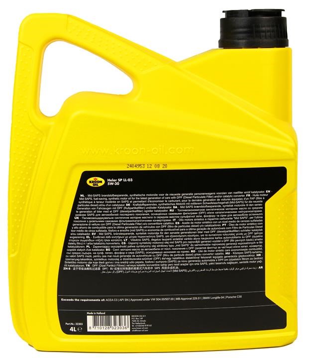 Engine oil Kroon oil HELAR SP LL-03 5W-30, 4L Kroon oil 32303