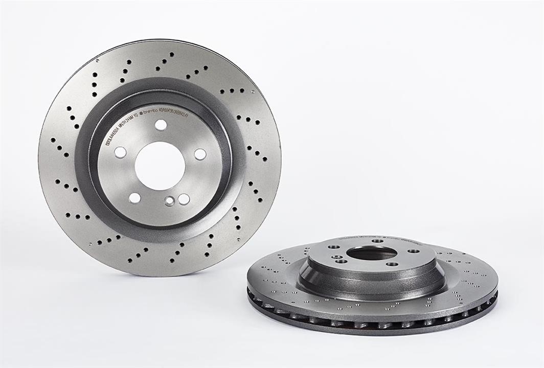 Brembo 09.B842.41 Ventilated brake disc with perforation 09B84241