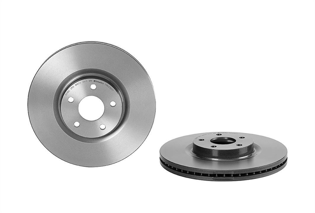 Brembo 09.N256.21 Ventilated disc brake, 1 pcs. 09N25621