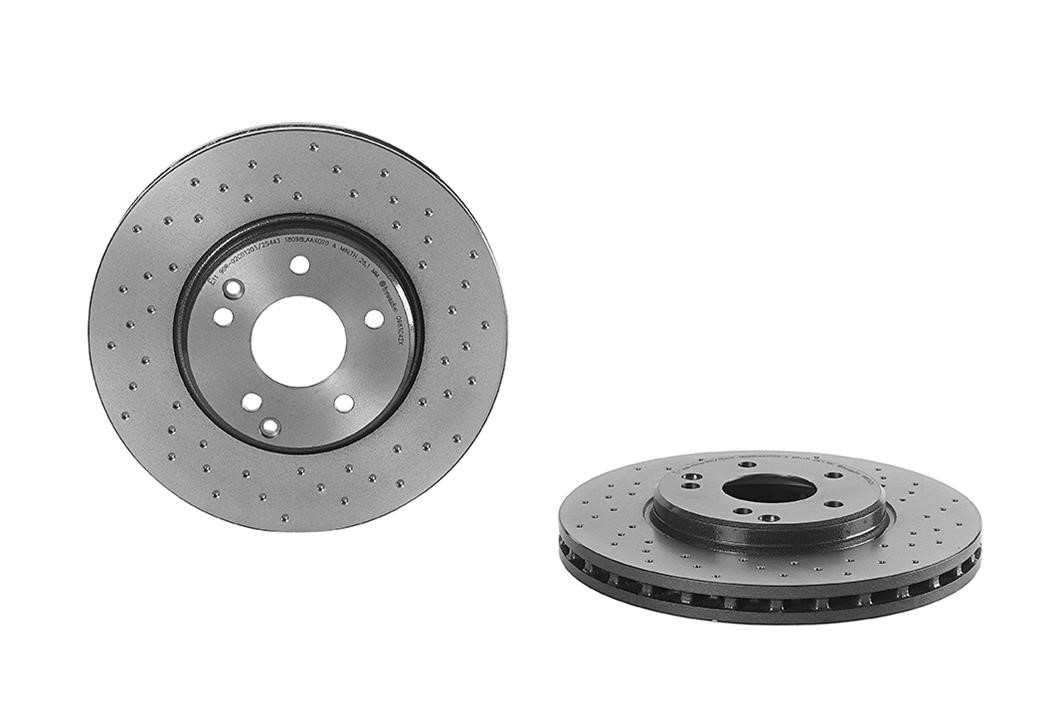 Brembo 09.8304.2X Ventilated brake disc with perforation 0983042X