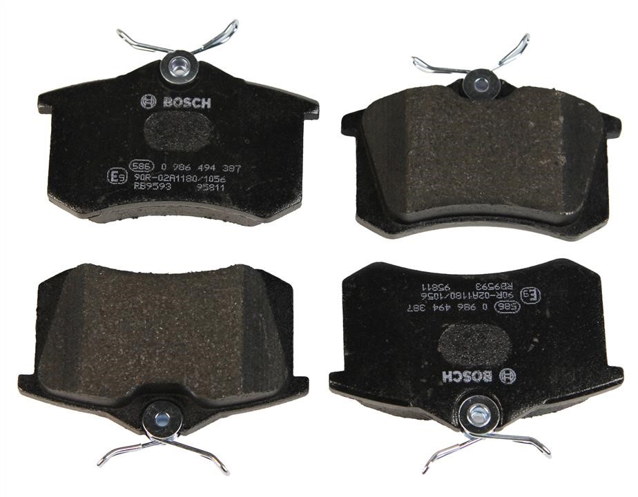 Bosch 0 986 494 387 Brake Pad Set, disc brake 0986494387