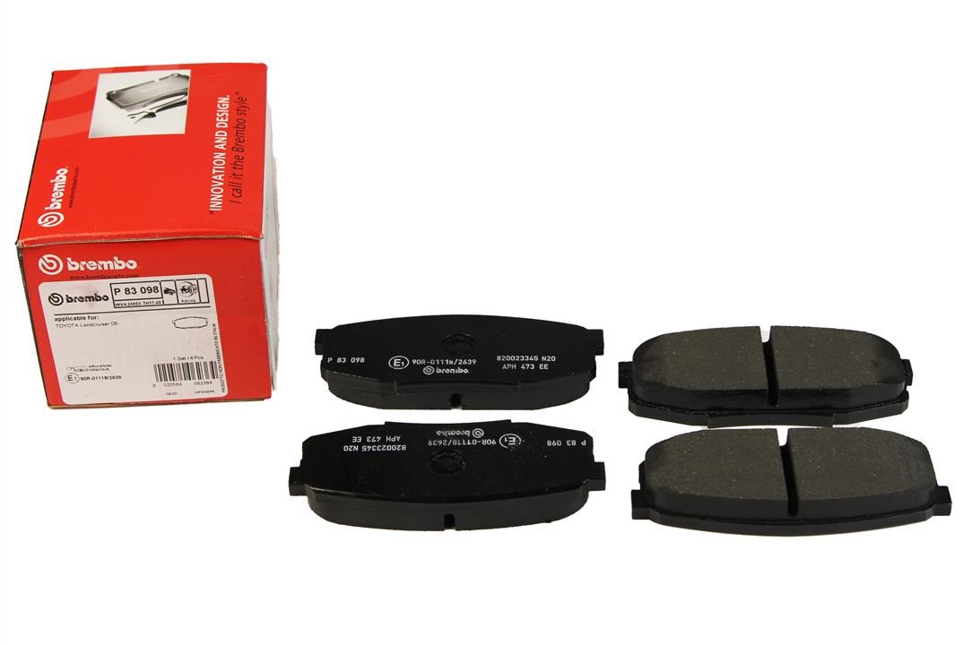 Brembo Brake Pad Set, disc brake – price 156 PLN