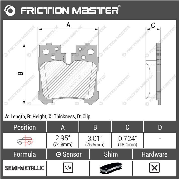 Buy Friction Master MKD1283 at a low price in United Arab Emirates!