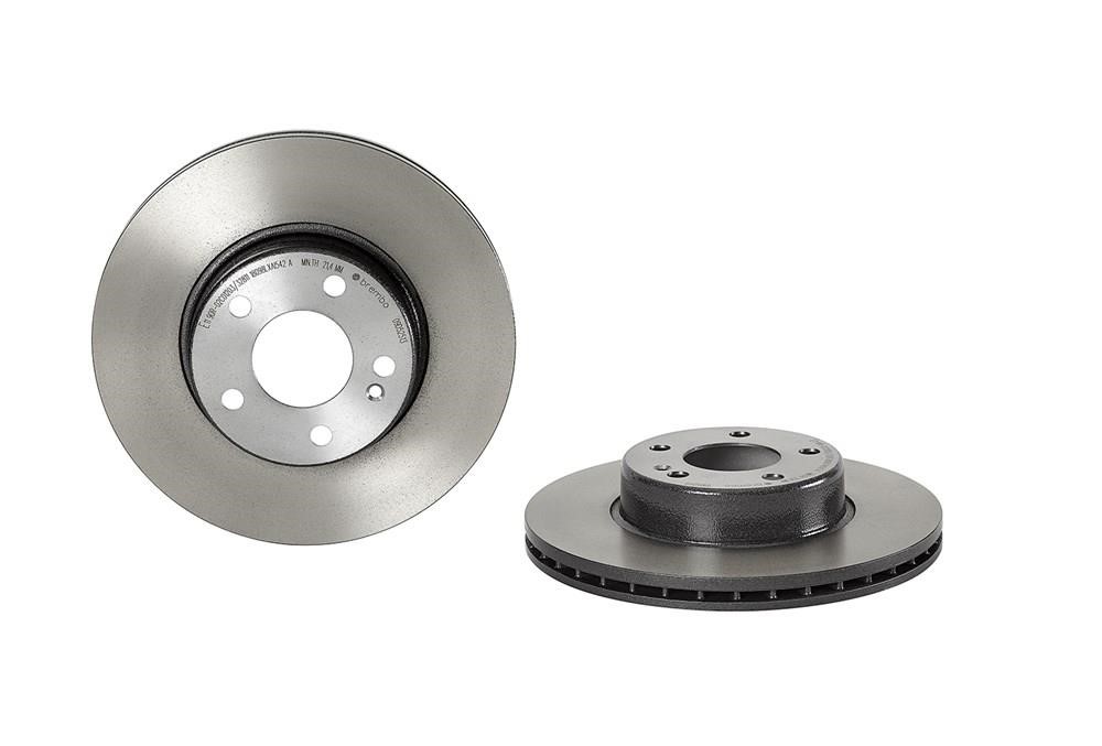 Brembo 09.D525.13 Ventilated disc brake, 1 pcs. 09D52513