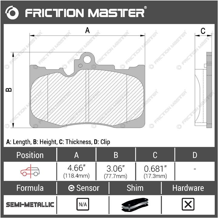 Buy Friction Master MKD1118 at a low price in United Arab Emirates!