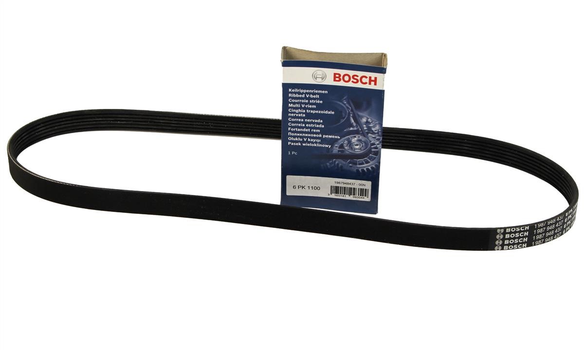V-ribbed belt 6PK1100 Bosch 1 987 948 437