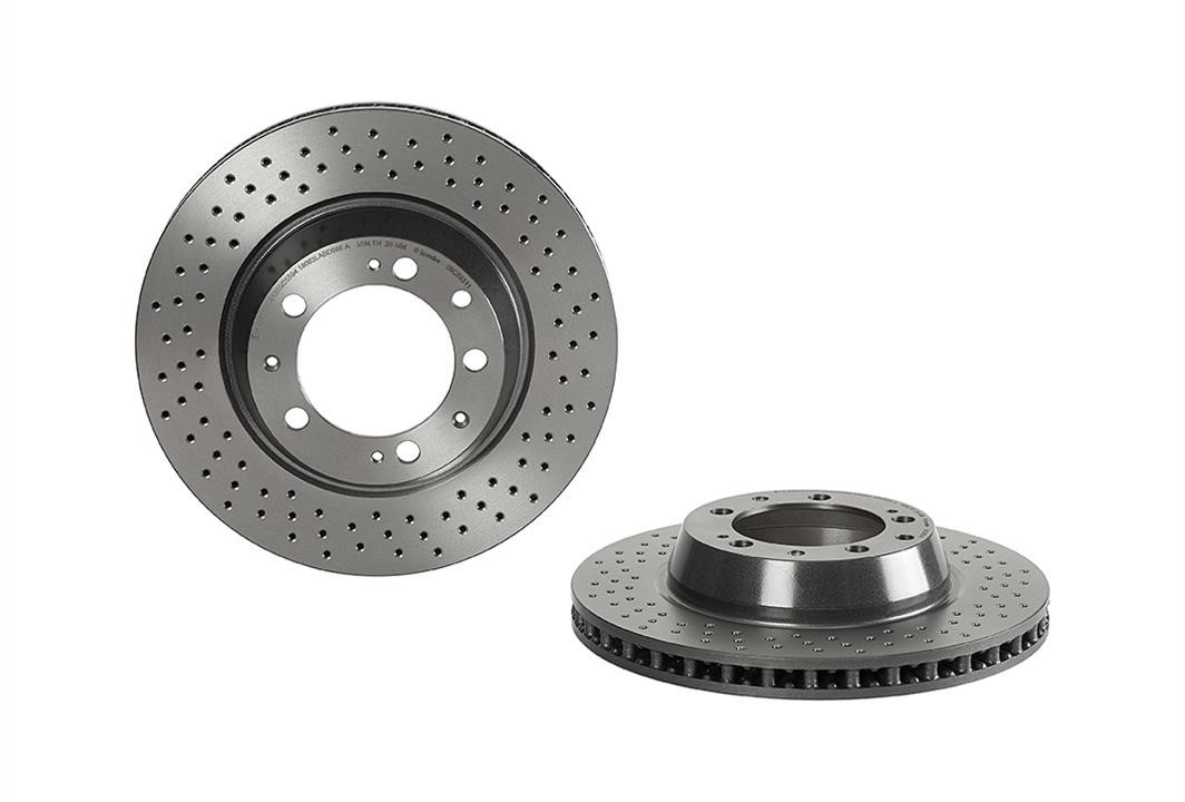 Ventilated brake disc with perforation Brembo 09.C883.11