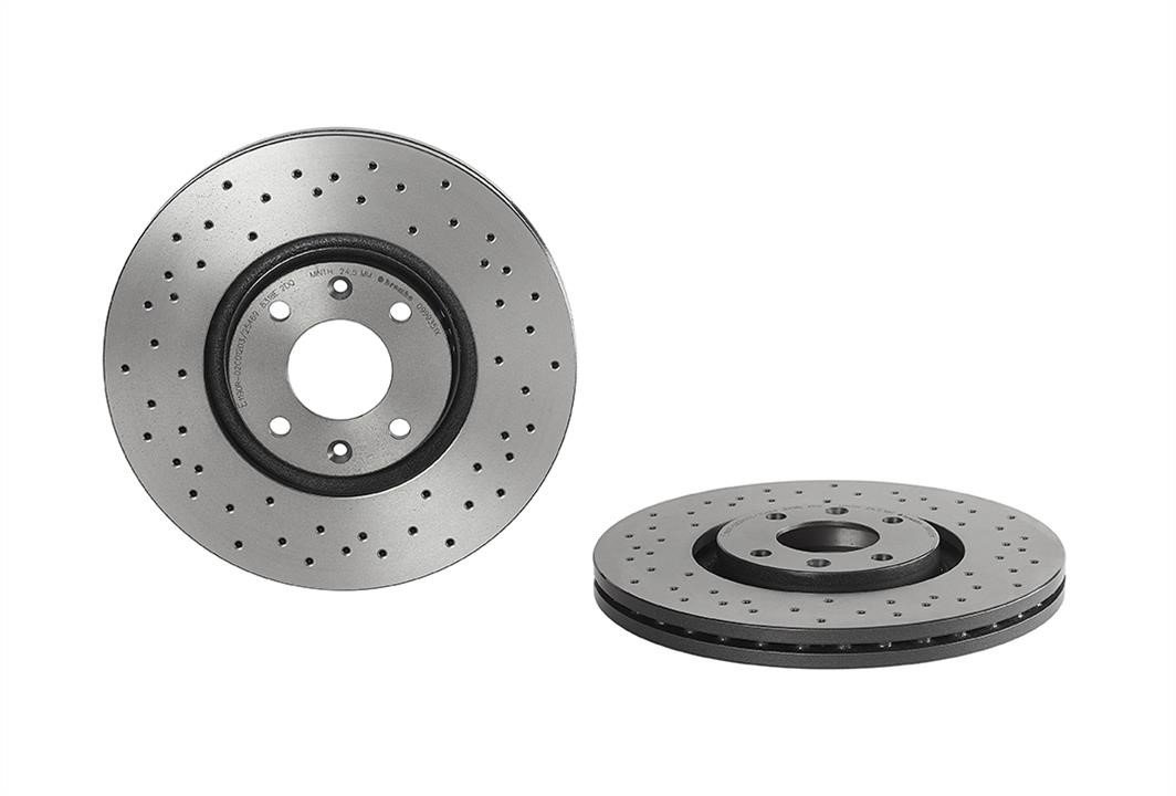 Brembo 09.9935.1X Ventilated brake disc with perforation 0999351X