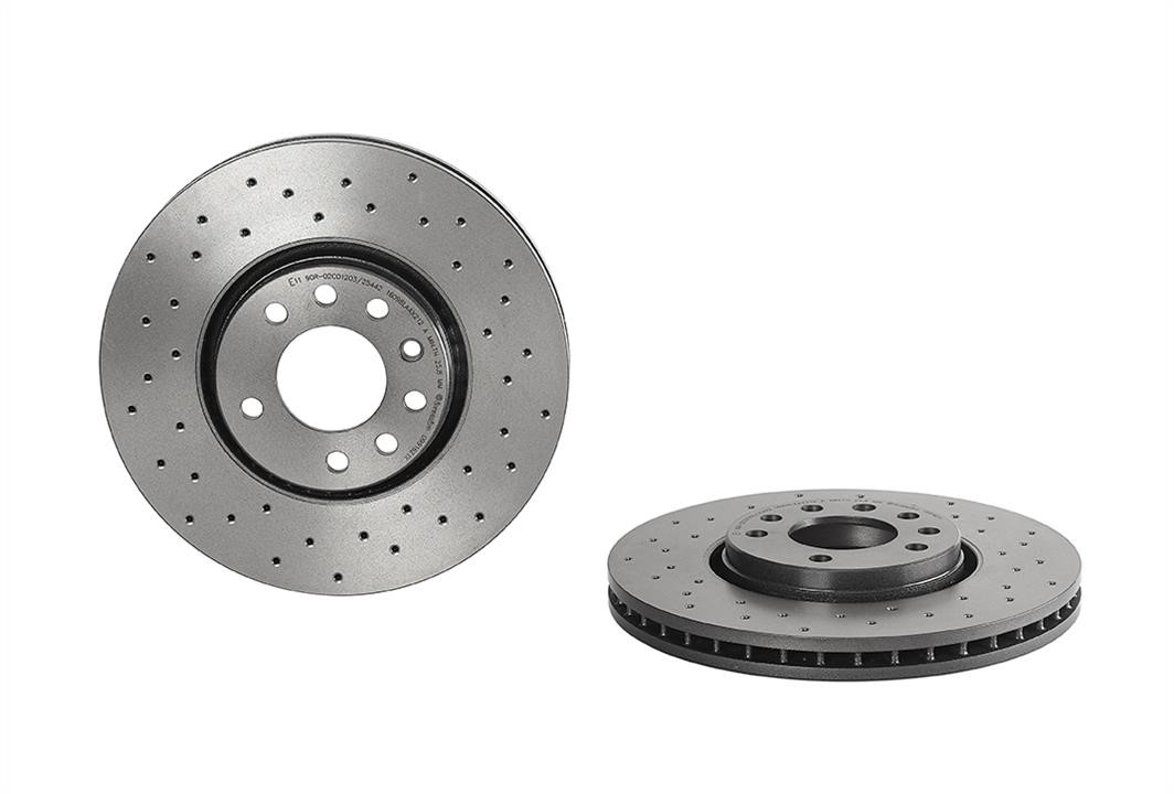 Brembo 09.9162.1X Ventilated brake disc with perforation 0991621X