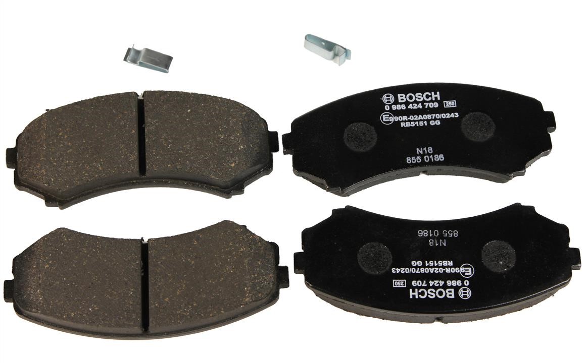 Bosch 0 986 424 709 Brake Pad Set, disc brake 0986424709