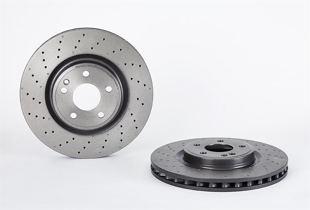 Brembo 09.B807.51 Ventilated brake disc with perforation 09B80751