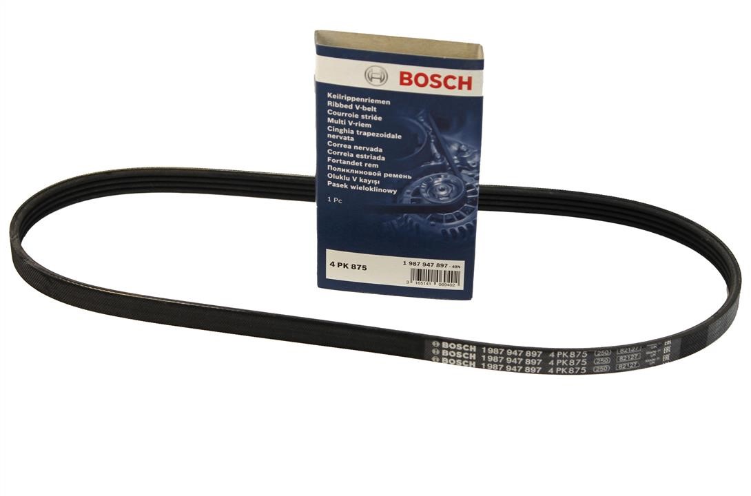 V-ribbed belt 4PK875 Bosch 1 987 947 897