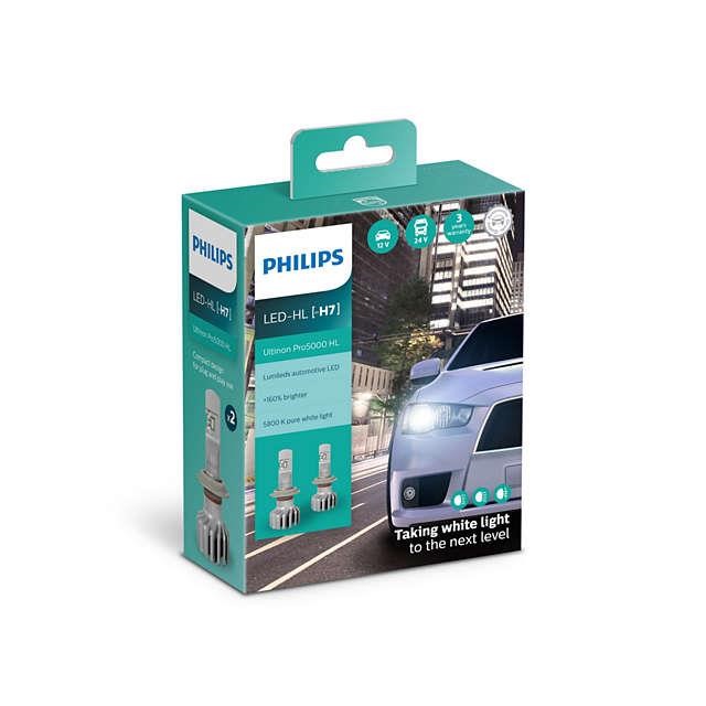 Philips 11972U50CWX2 Bulbs LED Philips Ultinon Pro5000 + 160% H7 13.2V 15W 5800K kit (2 pcs.) 11972U50CWX2