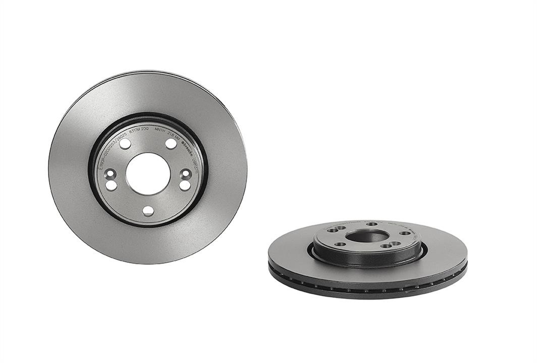 Brembo 09.8137.11 Ventilated disc brake, 1 pcs. 09813711