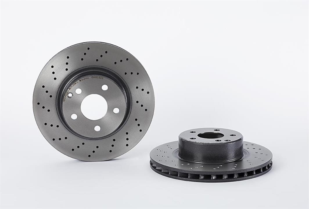 Brembo 09.8127.11 Ventilated brake disc with perforation 09812711