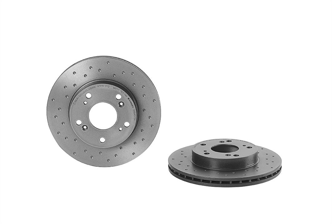Brembo 09.5457.3X Ventilated brake disc with perforation 0954573X