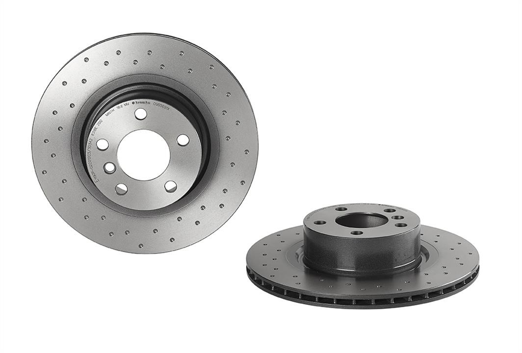 Brembo 09.B569.1X Ventilated brake disc with perforation 09B5691X