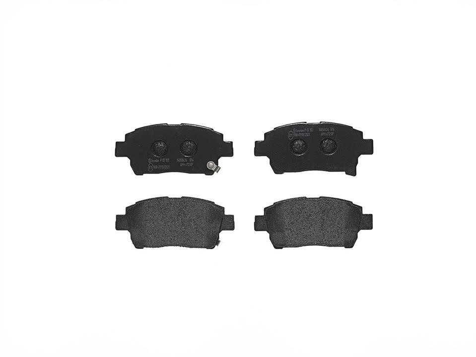 Brembo P 83 103 Brake Pad Set, disc brake P83103