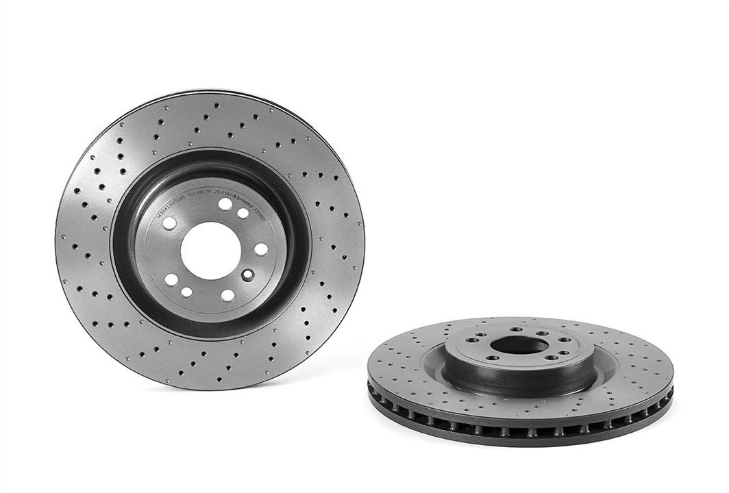 Brembo 09.A958.21 Ventilated brake disc with perforation 09A95821