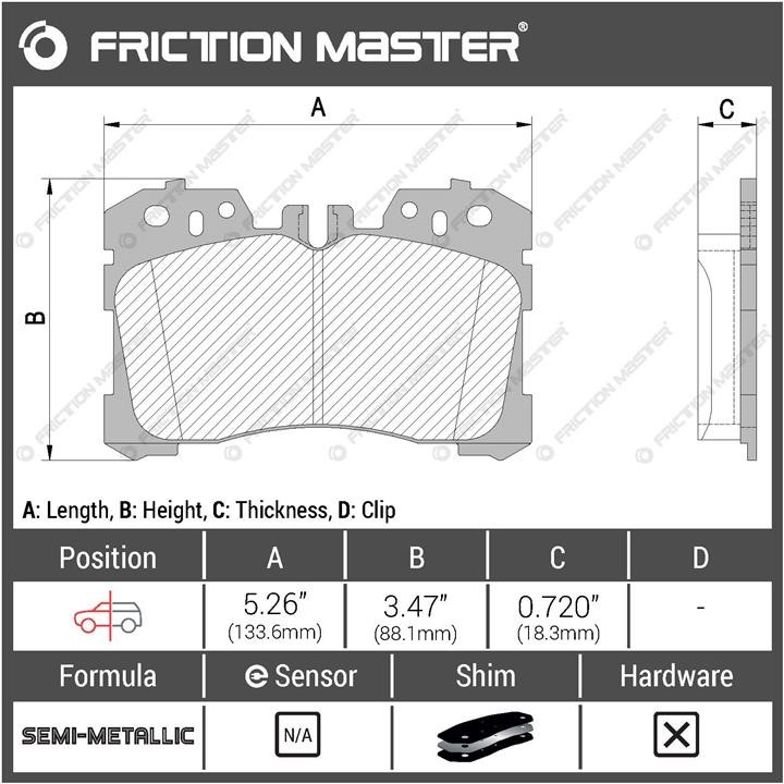 Buy Friction Master MKD1282 at a low price in United Arab Emirates!