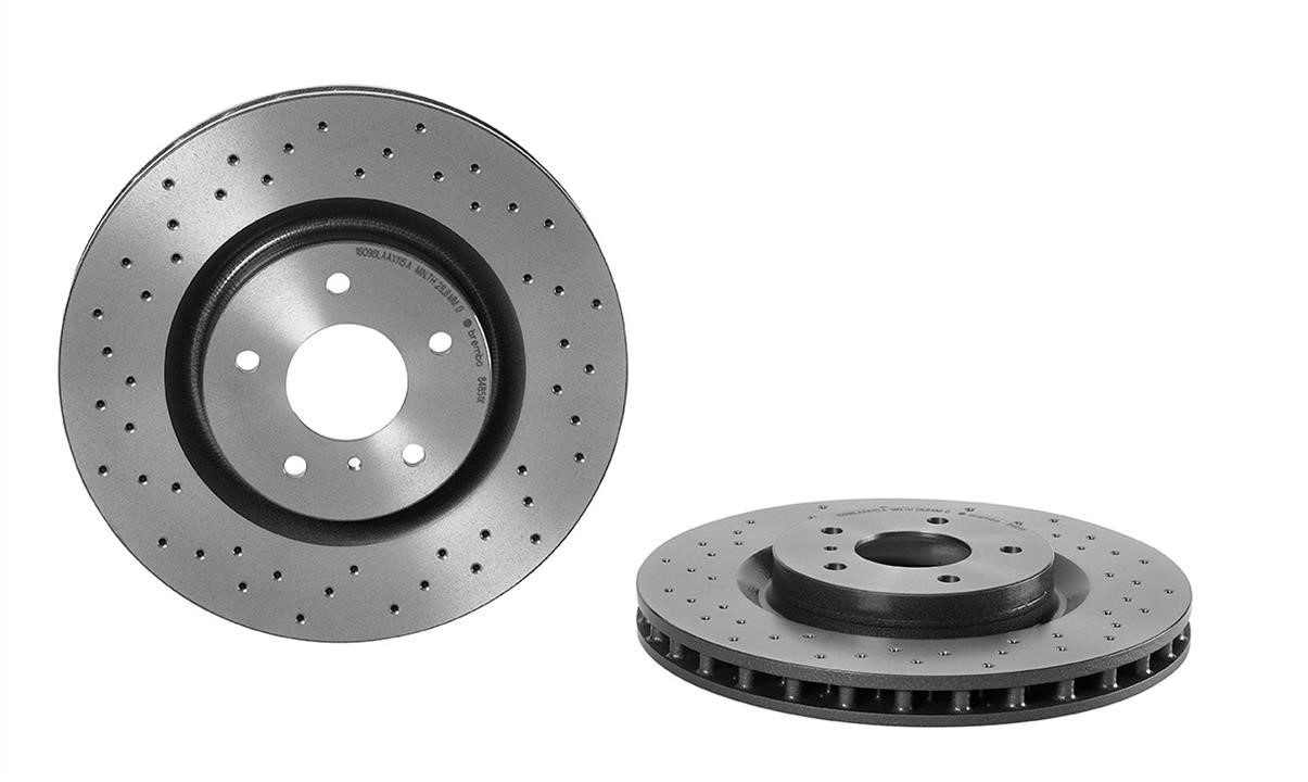 Brembo 09.8485.1X Ventilated brake disc with perforation 0984851X 0984851X Brembo Ventilated brake disc with perforation
