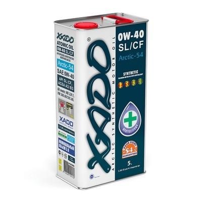 Xado ХА20303 Engine oil Xado Atomic Oil Arctic-54 0W-40, 5L 20303