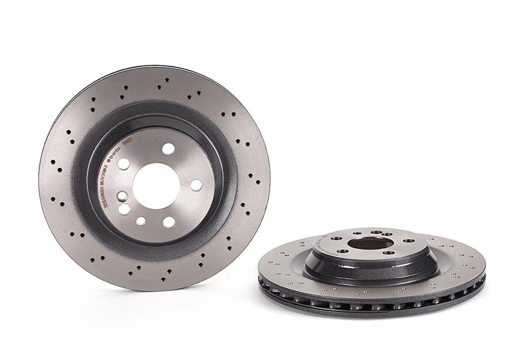 Brembo 09.B842.21 Ventilated brake disc with perforation 09B84221