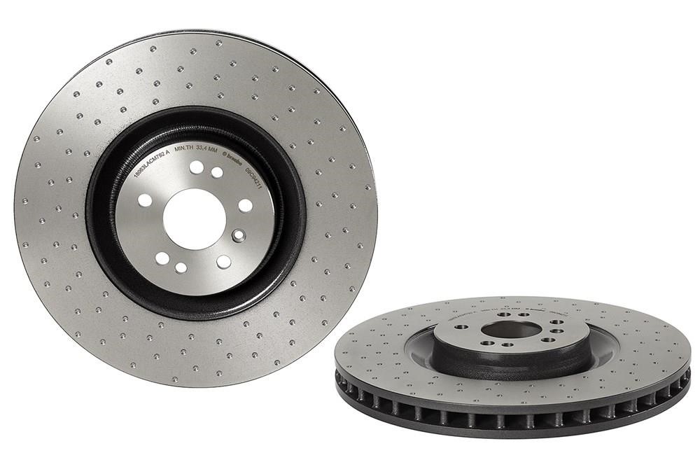 Brembo 09.C942.11 Ventilated brake disc with perforation 09C94211