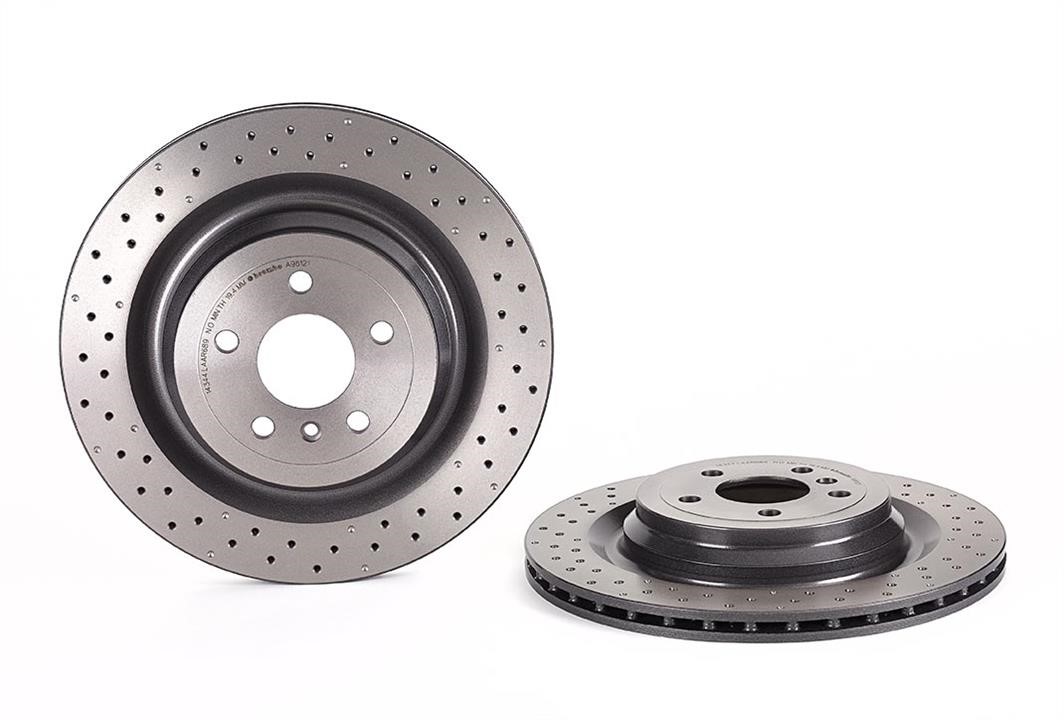Brembo 09.A961.21 Ventilated brake disc with perforation 09A96121