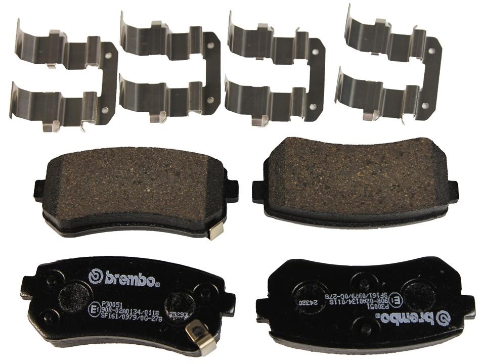 Brake pad kit KIA Pro Cee'D (Kia Pro Cee'D): P30051 Brembo Brake pad set