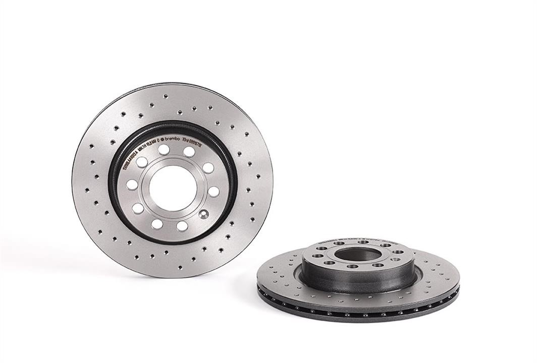 Brembo 09.9167.1X Ventilated brake disc with perforation 0991671X