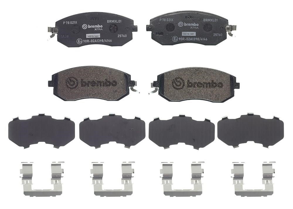 Brembo P 78 021X BREMBO XTRA disc brake pads, set P78021X