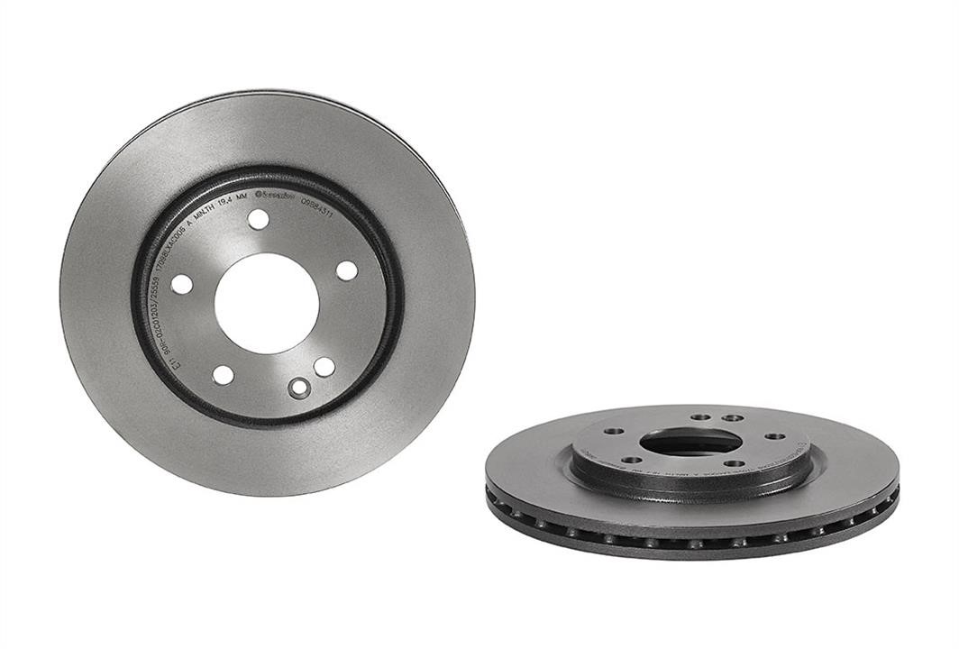 Brembo 09.B843.11 Ventilated disc brake, 1 pcs. 09B84311