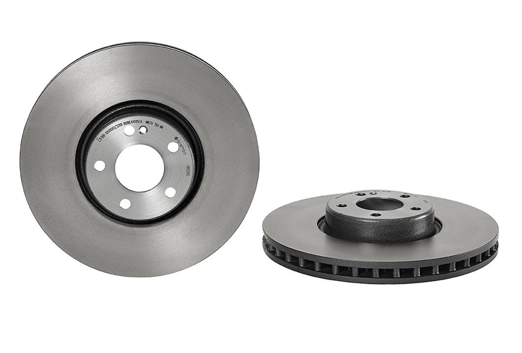 Brembo 09.D529.13 Ventilated disc brake, 1 pcs. 09D52913