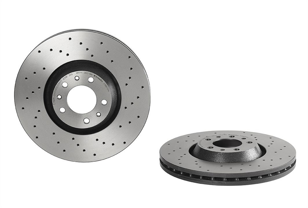 Brembo 09.8670.1X Ventilated brake disc with perforation 0986701X