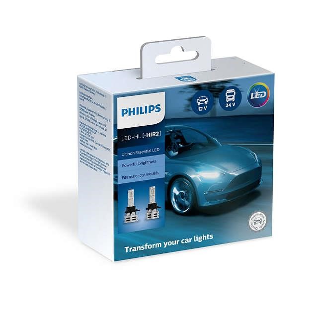 LED lamps Philips Ultinon Essential LED HIR2 12 &#x2F; 24V 24W 6500K kit (2 pcs.) Philips 11012UE2X2