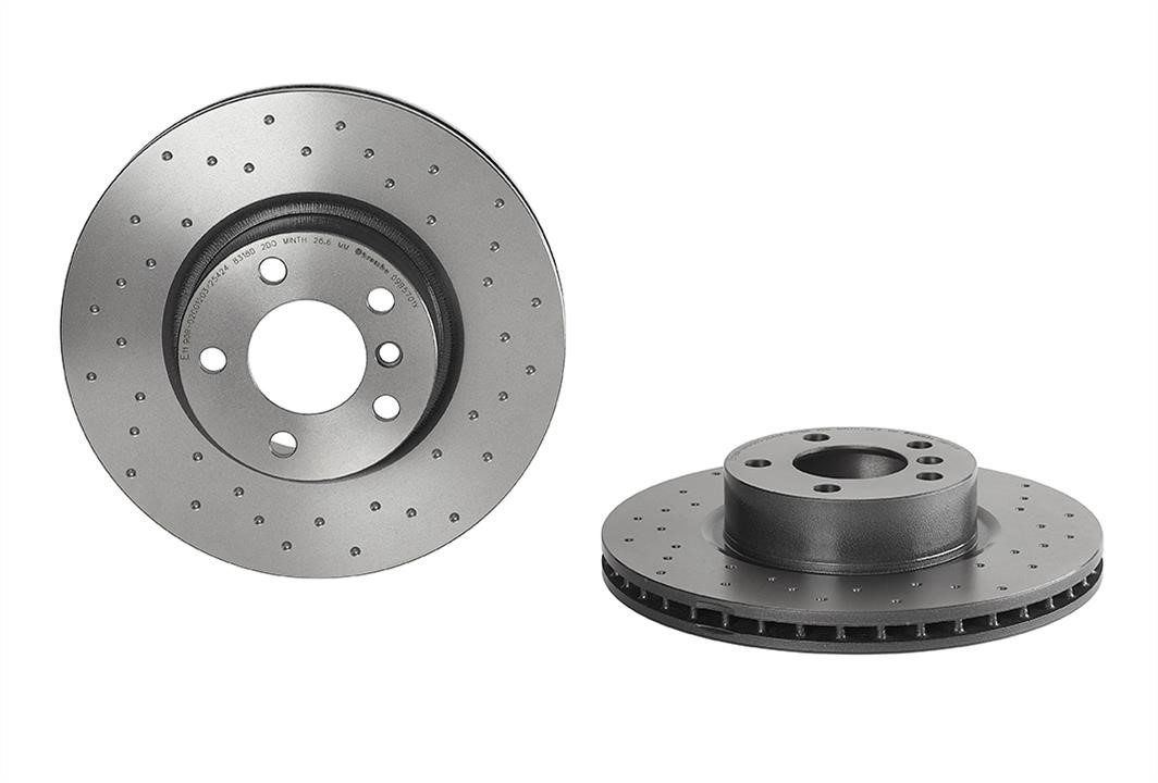 Brembo 09.B570.1X Ventilated brake disc with perforation 09B5701X