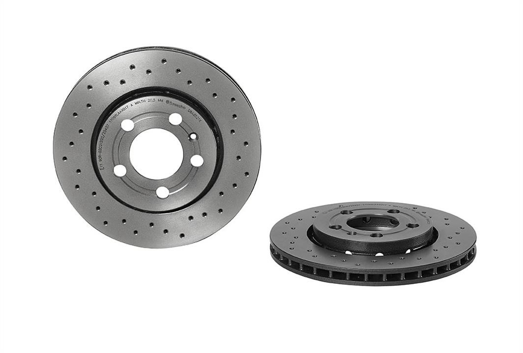 Brembo 09.A652.1X Ventilated brake disc with perforation 09A6521X