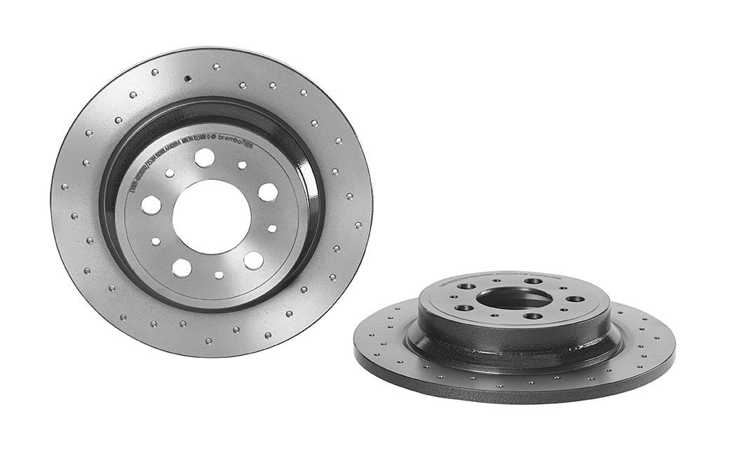 Brembo 08.7765.1X Rear brake disc, non-ventilated 0877651X