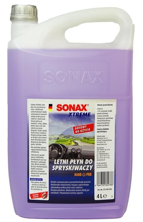 Sonax 272405 Windshield washer fluid Sonax Xtreme Nanopro, summery, 4l 272405