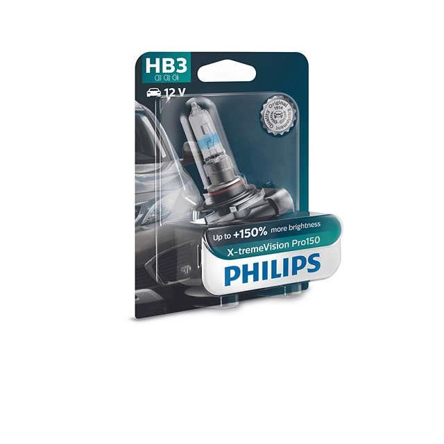 Halogen lamp Philips X-Tremevision +150% 12V HB3 60W Philips 9005XVPB1