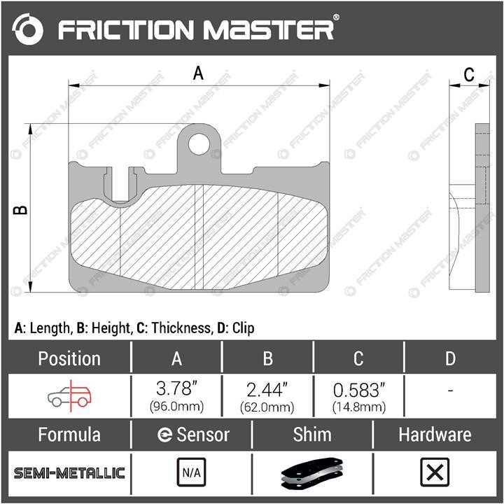 Buy Friction Master MKD871 at a low price in United Arab Emirates!
