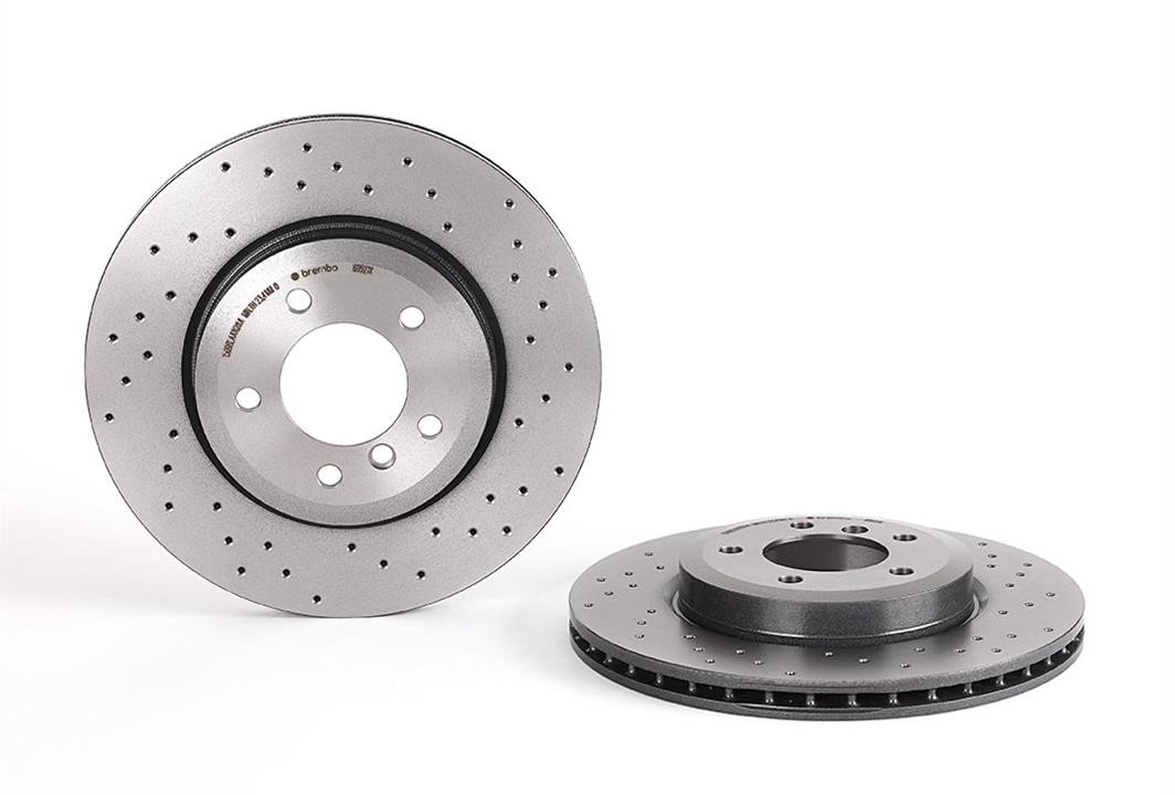 Brembo 09.8952.1X Ventilated brake disc with perforation 0989521X