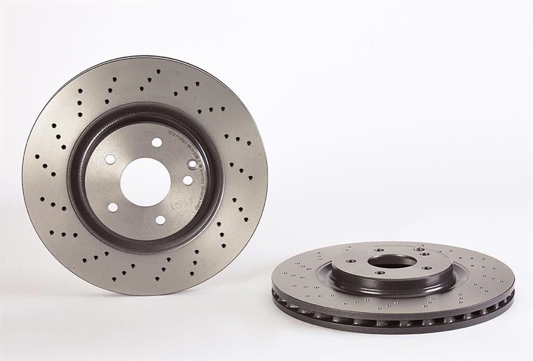 Brembo 09.A448.21 Ventilated brake disc with perforation 09A44821