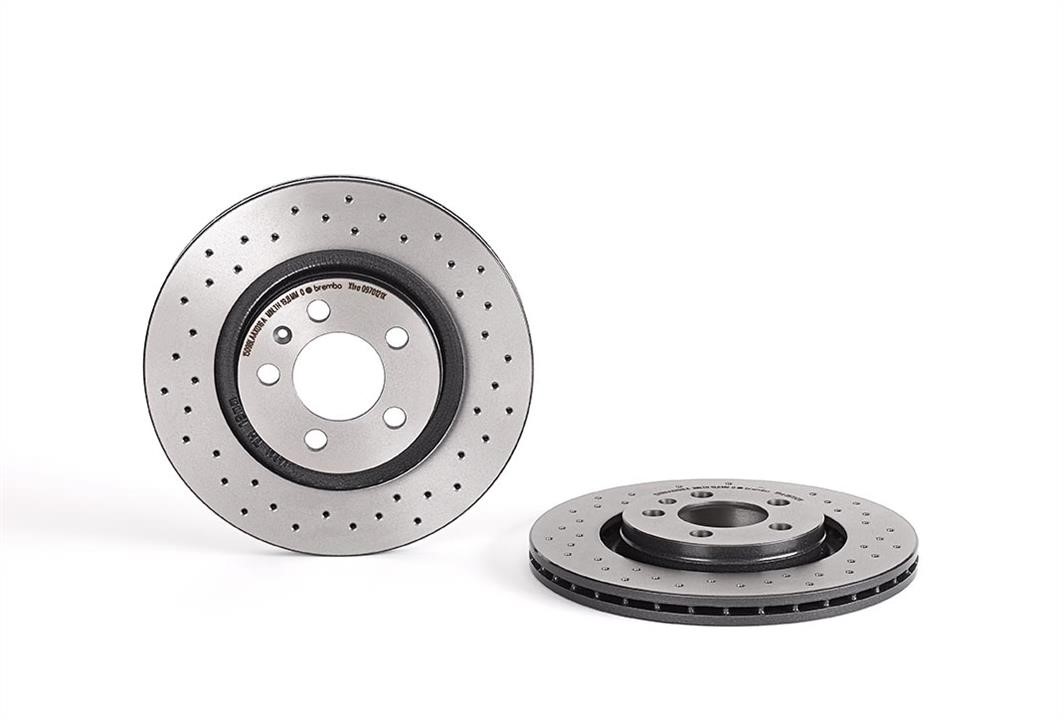 Brembo 09.7012.1X Ventilated brake disc with perforation 0970121X
