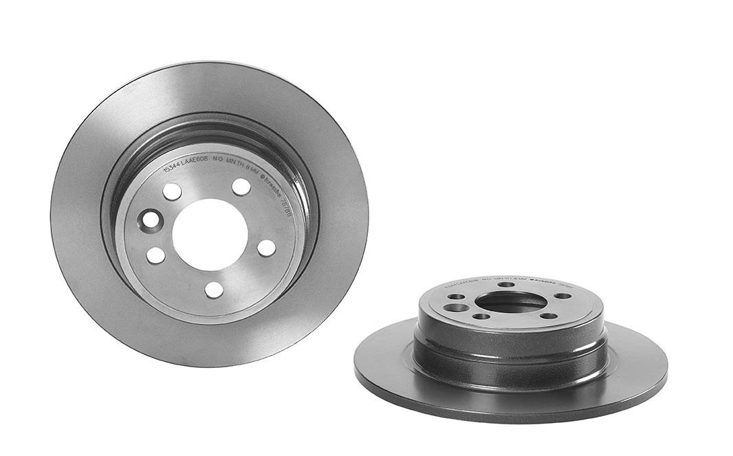 Brembo 08.7878.11 Rear brake disc, non-ventilated 08787811