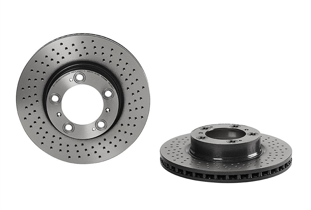 Brembo 09.C880.11 Ventilated brake disc with perforation 09C88011